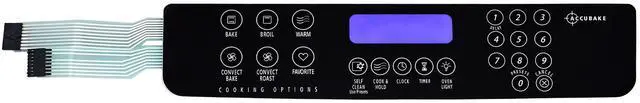 Main image of WPW10207933 Membrane Switch Touch Pad, Compatible With Whirlpool Range Oven | Replaces W10207933, AP6017098, 1547595, GW399LXUS0, PS11750393, AH2355397, EA2355397 Range Swtch Memb
