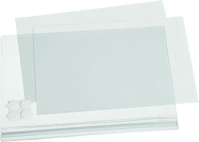 Alt view image 2 of 6 - Self-Adhesive Sign Holder - Letter Size Transparent Document Holders - Water-Resistant IPX5 Tested - Perfect for Outdoor Information Displays - Pack of 5