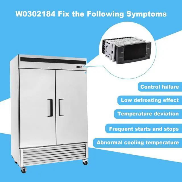 Alt view image 4 of 7 - W0302184 Digital Freezer Controller Compatible with Atosa Refrigerator | MBF8001 MBF8002 MBF8003 MBF8501 MBF8503 MBF8503GR MBF8504 MCF8701 Temperature Sensor Probes & Clasp, Replaces XR06CX-4N1F1