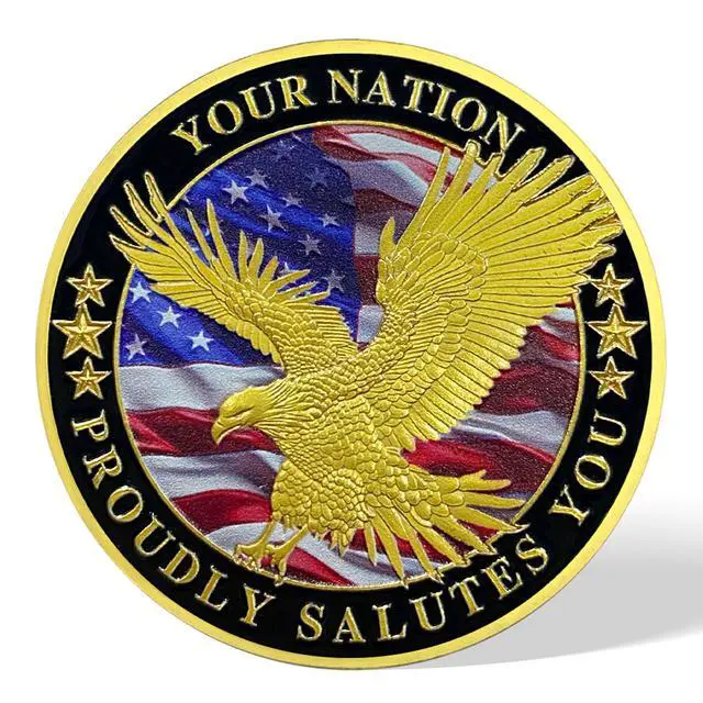 Alt view image 4 of 5 - 82 PCS Military Challenge Coin Thank You for Your Service