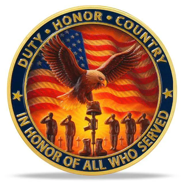 Alt view image 3 of 7 - 50 Pcs Veteran Coins for Honoring All Who Served - Bulk Thank You for Your Service Coins with US Flag Tree Design - Memorial Day Veterans Day Gifts for Veterans Military Gifts for Men