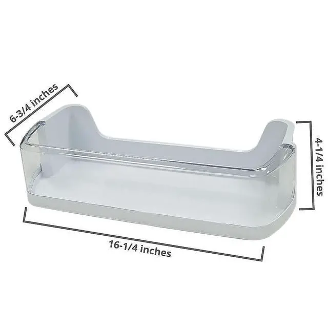 Alt view image 2 of 7 - DA97-08348A Genuine OEM Door Shelf Bin (White) for Refrigerators