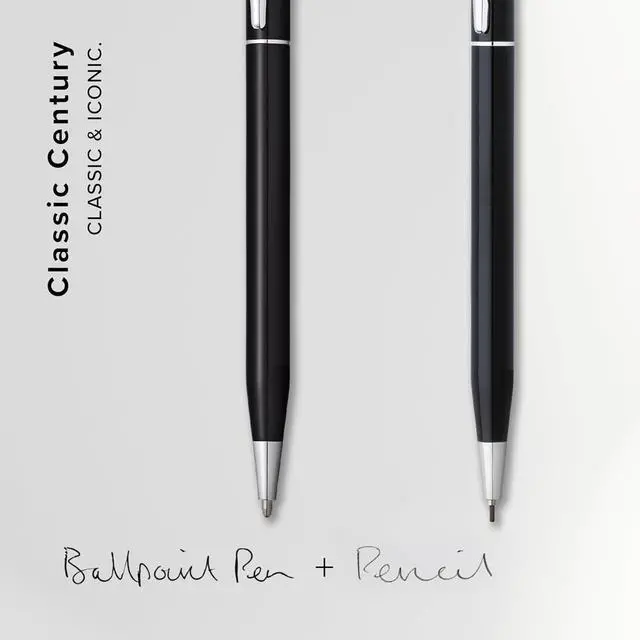 Alt view image 5 of 5 - Classic Century Refillable Ballpoint Pen (Black, Pen and pencil set)