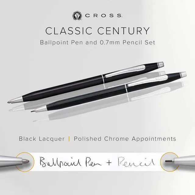 Alt view image 4 of 5 - Classic Century Refillable Ballpoint Pen (Black, Pen and pencil set)