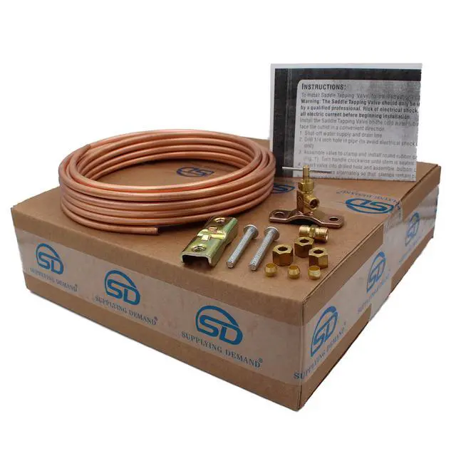 Alt view image 7 of 7 - CIM25 25 Feet Copper Refrigerator Ice Maker Water Line Kit