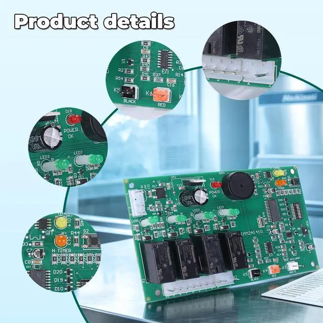 Alt view image 5 of 6 - 2A1410-01 2A1410-02 Ice Maker Control Board Replacement for Hoshizaki Ice Machines Compatible with KM250, KM450, KM500, KM600, KM1200, KM1300,KM1600