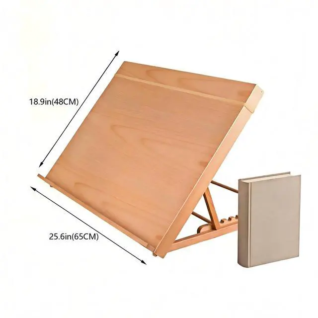 Alt view image 3 of 7 - A2 Light Pad Professional Custom Wooden StandA2 Light Box Stand and Light Pad Stand,19 Inches by 26 Inches