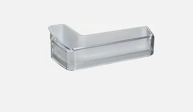 Alt view image 2 of 2 - DA97-11478A Refrigerator Middle Door Shelf Bin w/Guard, Left, White, 14x10x5 (Replaces DA63-06471A)