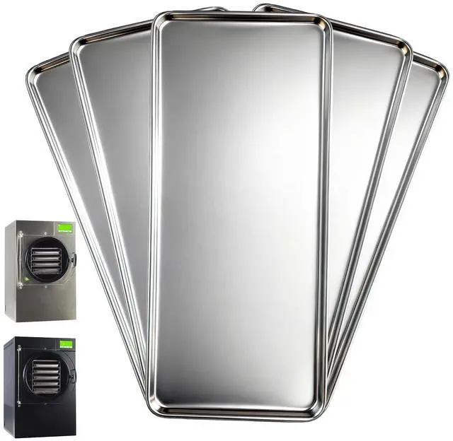 Main image of Metal Trays for Harvest Right Home Pro Freeze Dryer-Heavy-Duty 304 Stainless Steel,Custom-Made Fit for Medium Harvest Right Freeze Dryer (Medium-5pack)