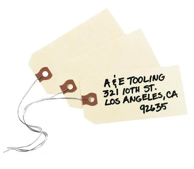 Alt view image 5 of 6 - ® Shipping Tags with Wire, 11.5 pt. Stock, 6-1/4" x 3-1/8", 1,000 Manila Hang Tags (12608)