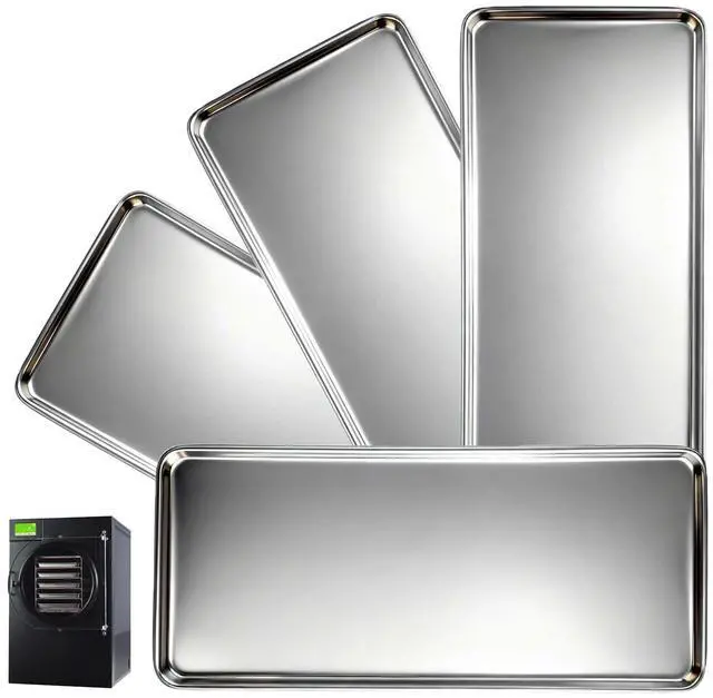 Main image of Metal Trays for Harvest Right Home Pro Freeze Dryer - Heavy-Duty 304 Stainless Steel,Custom-Made Fit for Small Harvest Right Freeze Dryer (Small-4pack)