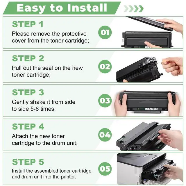 Alt view image 6 of 6 - TL-410X Toner Cartridge M7102dw Toner Compatible for Pantum M7102dw Toner Cartridge TL-410 TL-410X TL-410H for M7102DW P3012DW M6800FDW M7200FDW M7100DW M6802FDW M7102DN M7202FDW (3 Pack)