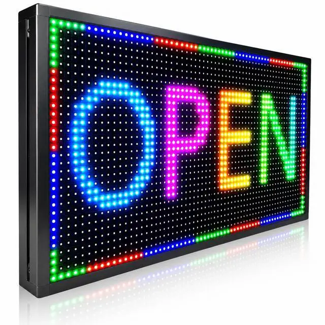 Main image of Outdoor Programmable Scrolling Waterproof Led Sign P10(26" * 14") | Suitable for stores, supermarkets, bars, and hotels;IP65;programmable