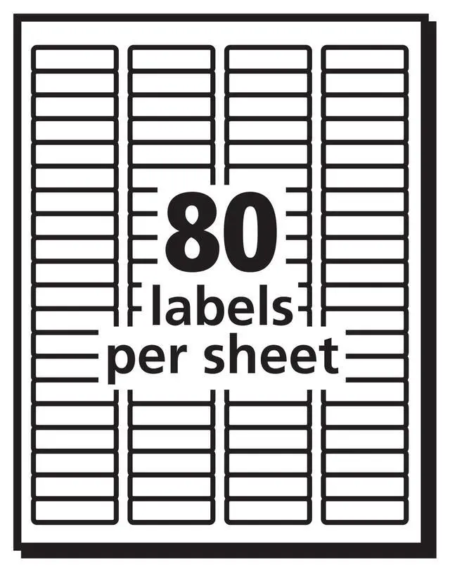 Alt view image 3 of 5 - Labels for Laser & Inkjet Printers, 5 x 1.75, White, Box of 8000 (30640) (Pack of 10)