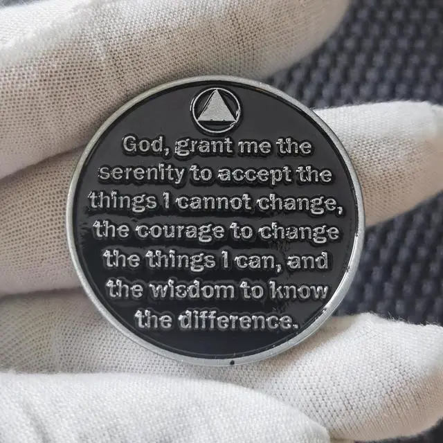 Alt view image 4 of 7 - Grateful to Be Alive Sobriety Chip AA Coins and Medallions Recovery Anniversary Token (Pack of 10)