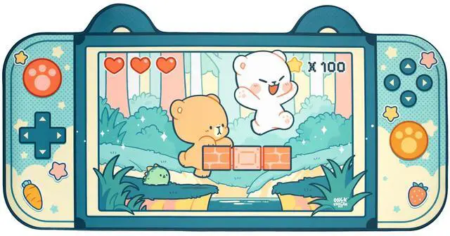 Main image of Blue Level Up Desk Mat Authentic Merchandise (35.4" x 18.1") Inches Cute Extra Large Gaming Mouse Pad with Non-Slip Rubber Base for Computer Keyboard Laptop Home Office Accessories