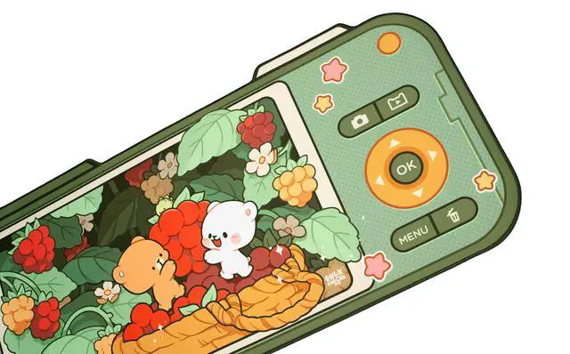 Alt view image 2 of 4 - Green Berry Picking Desk Mat Authentic Merchandise (35.4" x 18.1") Inches Cute Extra Large Gaming Mouse Pad with Non-Slip Rubber Base for Computer Keyboard Laptop Home Office Accessories