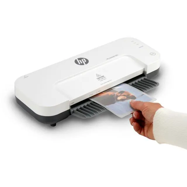 Alt view image 7 of 7 - HP - Hot & Cold Thermal Laminator Kit, 9.2-Inch with 100 Pouches | Hot And Cold Laminator Starter Kit, 9.2-Inch, 2-Roller System, 100 Pouches Included, Jam Release, For Photos And Documents