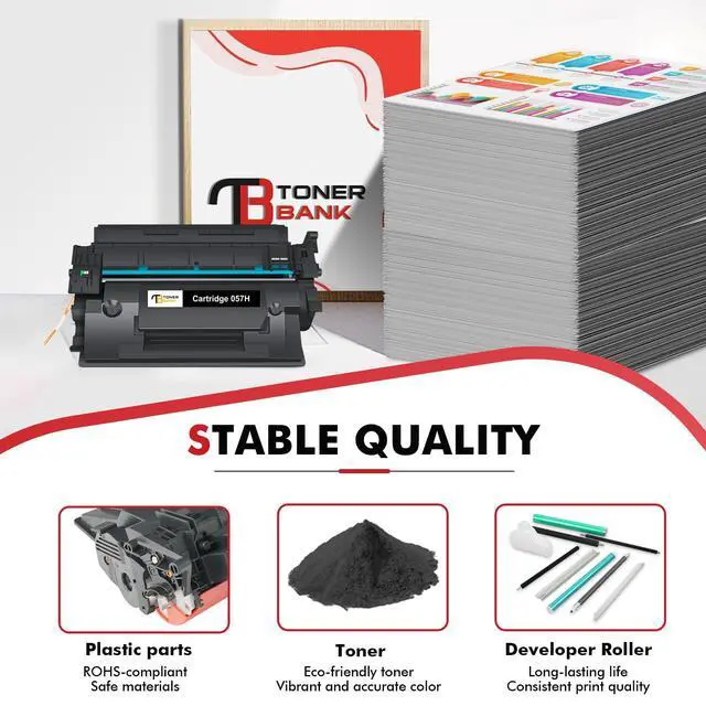Alt view image 5 of 7 - 057H Black High Yield Toner Cartridge 057 MF445Dw MF455Dw 2-Pack | Compatible for Canon ImageCLASS LBP227dw LBP228dw MF449dw MF445dw MF448dw LBP226dw MF445 MF440 LBP220 LBP230 MF450 Printer