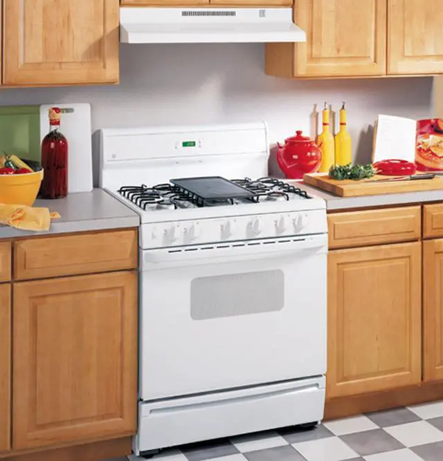 Alt view image 2 of 2 - Under Cabinet Ran Hood | 30-Inch Kitchen Exhaust Fan with 2 Speeds, Cooktop Lighting & Included Filter | Kitchen Essentials | Top or Rear Exhaust Capability | Non-Vented | 170 CFM | White