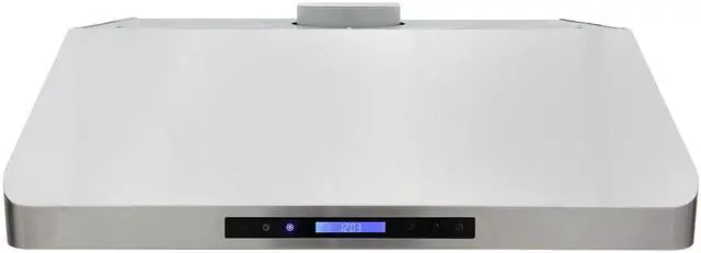 Main image of Range Hood Under Cabinet Installation with Exhaust Duct Touchscreen LED Lights 4-Speed Fan with Remote Control and Dishwasher Safe Filter, 30-Inch, Metallic