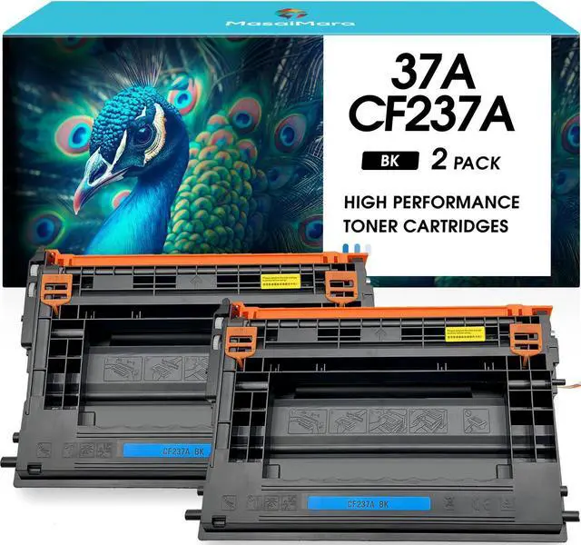 Main image of 37A CF237A Compatible Toner Cartridges Replacement for HP Enterprise M607n M607dn M608dn M608n M609dn Enterprise Flow MFP M631h M632z M632 M632h M631 M631dn Printer (Black, 2-Pack)