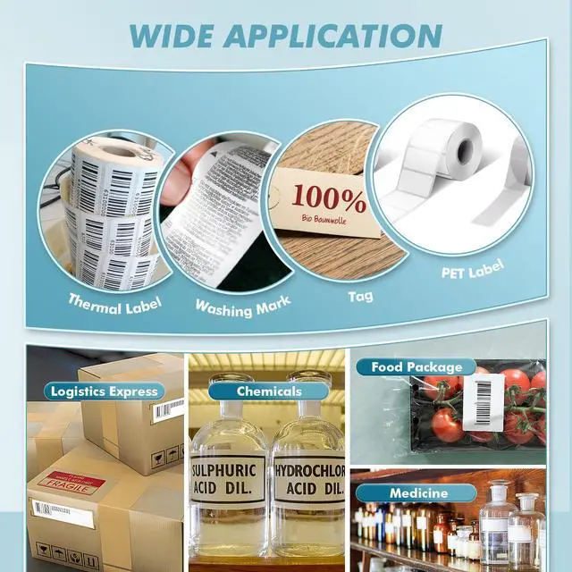 Alt view image 7 of 7 - Automatic Label Rewinder, 9.8" Dia. Bidirectional Rewinding, 1/1.5/3" Core, Speed Ajustable, Thermal Label Hangtag Washing Label, Synchronize with Various Printers