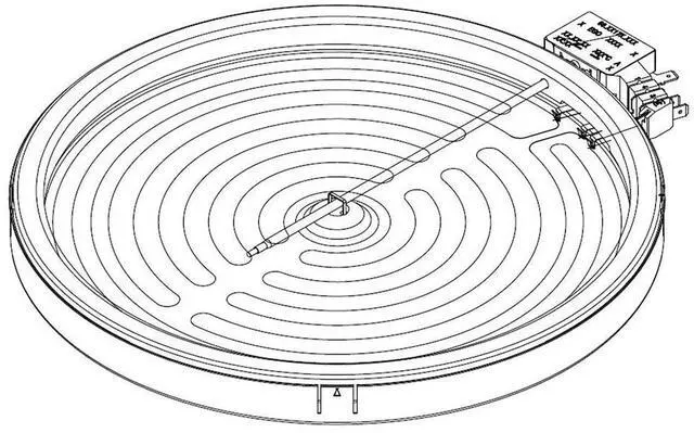 Main image of DG47-00064A Range Dual Radiant Surface Element Genuine Original Equipment Manufacturer (OEM) Part