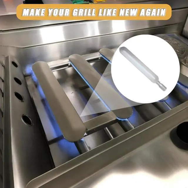 Alt view image 5 of 7 - Upgraded 16 1/2" Cast Stainless Steel 304 Burner Compatible with Barbeques Galore Grand Hall Kenmore Grand Turbo NG and LP Models,Replace P02003049B, P02001002E, P1961B, 3 Pack, Sliver