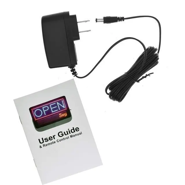 Alt view image 5 of 7 - Led Open Signs for Business with Remote - Super Bright Lighted Open Sign, Easily Programmable Led Sign 3 Mode Electric Display: Flashing, Fixed, Scrolling With Space for Extra Letters & Numbers