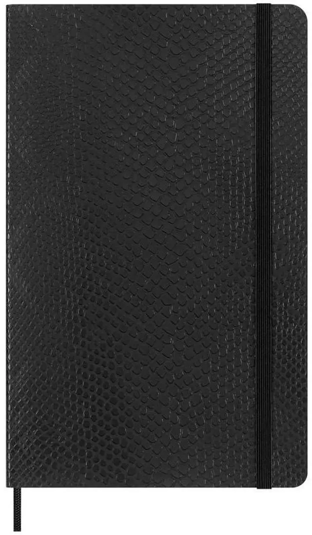 Main image of Limited Edition Notebook Vegea, Large, Ruled, Black Boa, Soft Cover (5 x 8.25)