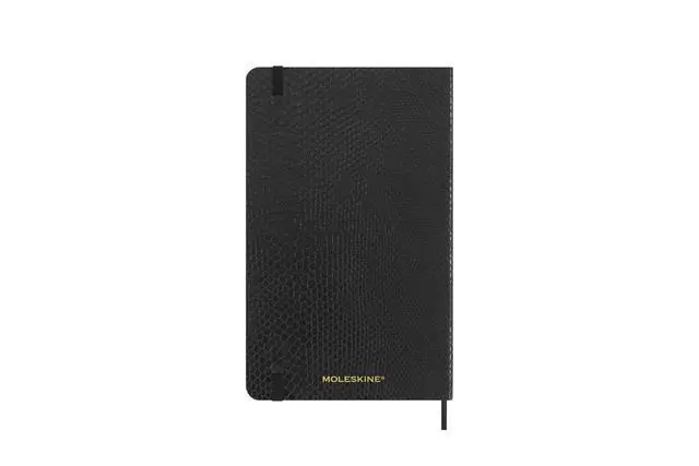 Alt view image 2 of 7 - Limited Edition Notebook Vegea, Large, Ruled, Black Boa, Soft Cover (5 x 8.25)