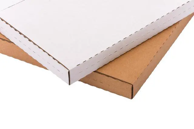 Alt view image 4 of 7 - 12" LP Album Mailers, 12.8x12.8x1 inch Vinyl Record Shipping Box | 50 Pack, Corrugated Cardboard Box for Mailing, Packing, Moving, Storage, w/Fragile Stickers, Multi-Depth, Easy-Fold, White