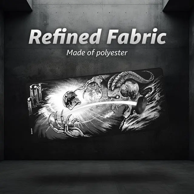 Alt view image 3 of 7 - ® Extended Gaming Mouse Pad | XXXL 45" x 20" | 5mm Thick, Waterproof Surface, Smooth Polyester Fabric, and Natural Rubber Base | Goety
