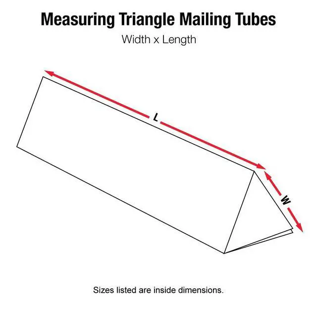 Alt view image 3 of 5 - Triangle Mailing Tubes, 2" x 30 1/4", 50 Each per Bundle (MTM230), Oyster White