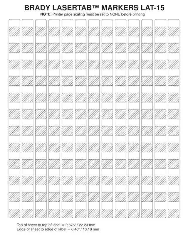 Alt view image 2 of 2 - LAT-15-361-1 0.5" Width x 0.75" Height, B-361B Self-Laminating Polyester, Matte Finish White/Translucent Laser Printable Label (Pack of 1000)