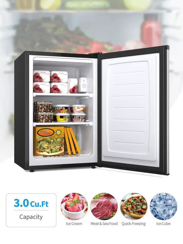 Alt view image 2 of 7 - Compact Upright Freezer, Mechanical Control Freezer w/7 Grade Adjustable Thermostat, EP23796 Upright Freezers
