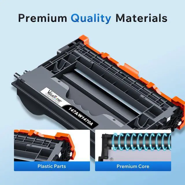 Alt view image 4 of 6 - 147A Compatible for HP 147A Black Toner Cartridge (1-Pack) | Compatible for HP 147A Works with HP Enterprise M610 M611 M612 MFP M634 M635 M636 M610dn M612dn M612x M635fht M635h Printer