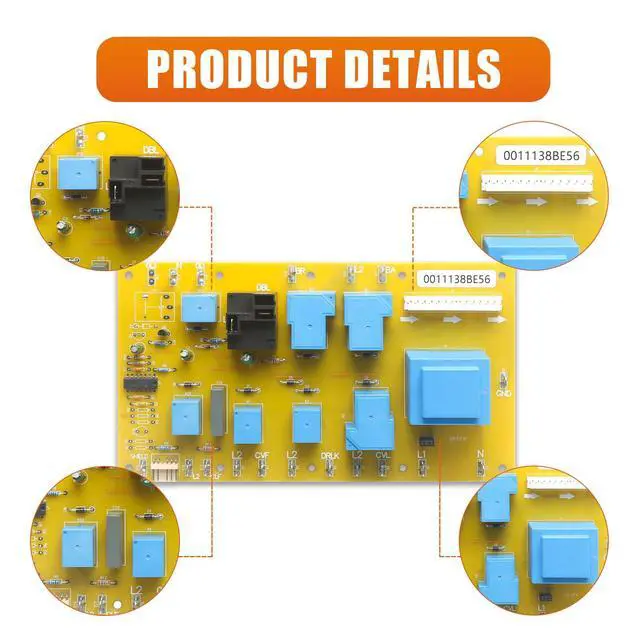 Alt view image 4 of 7 - 92028 New Relay Board Replacement Parts Compatible with Dacor Range Oven Accessories Replace 100-00791-02 DE81-09179A 82127 82995 740533 PCB Relay Board