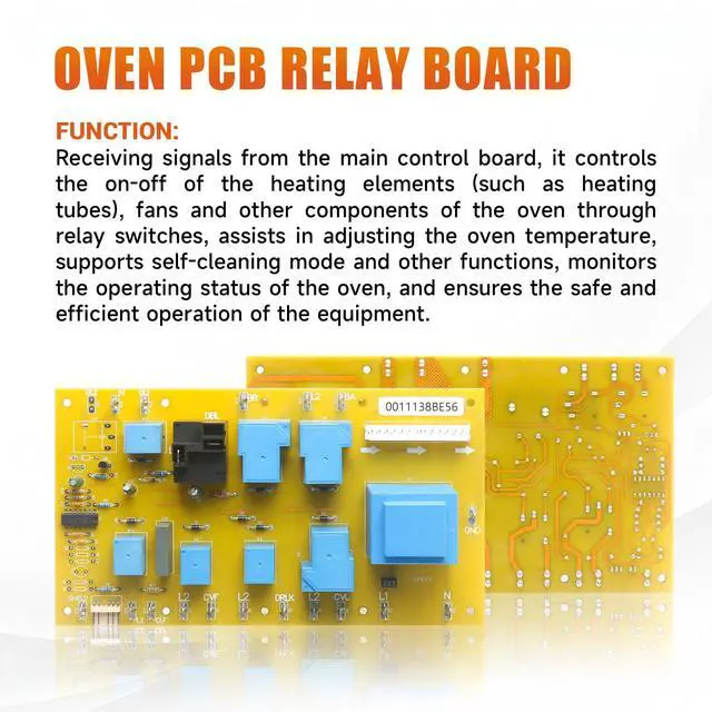 Alt view image 6 of 7 - 92028 New Relay Board Replacement Parts Compatible with Dacor Range Oven Accessories Replace 100-00791-02 DE81-09179A 82127 82995 740533 PCB Relay Board