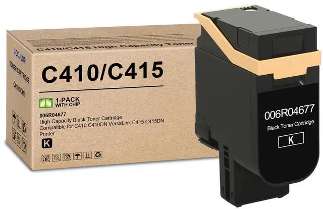 Main image of C410 C415 Black Toner Cartridge Compatible for Xerox 006R04677 Black Toner | High Capacity Replacement for Xerox C410 C410DN VersaLink C415 C415DN Printer