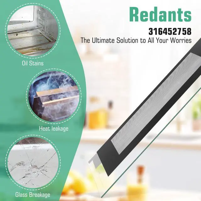 Alt view image 4 of 7 - 316452758 Range Oven Outer Door Glass Compatible with Frigidaire Crosley Kenmore Range Door Glass | Glass Parts 29.3" x 20.2",Replacement 316452719 4583012 AP6284729 PS12175974 EAP12175974