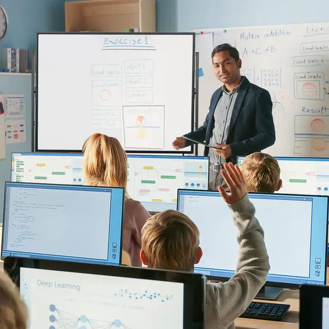 Alt view image 6 of 7 - Double-Sided Magnetic Dry Erase Mobile Whiteboard, 48 x 36 Inches Adjustable-Height Reversible Whiteboard w/ 1 Flip Chart, 6 Markers, 12 Magnets, 1 Eraser, Free-Standing Rolling Whiteboard