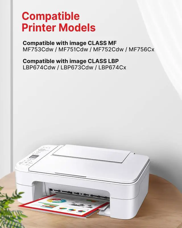 Alt view image 2 of 7 - 069H Toner Toner Cartridge Set MF753Cdw Compatible with Canon 069H 069 Toner Cartridge Set Canon Cartridge 069 High Yield for Canon Color imageCLASS MF753Cdw MF751Cdw LBP674Cdw Ink (4 Pack)