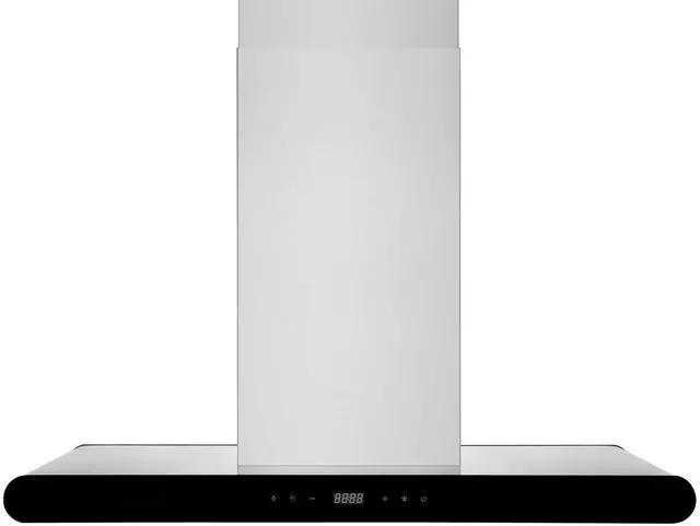 Main image of Island Stove Range Hood Vent 36 Inch Ceiling Mount, 400 CFM | Dual-Sided Touch Control | 3 Speeds | 4 LED Lights | Stainless Steel, Ducted/Ductless (Conversion Kit Not Included)