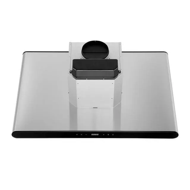 Alt view image 5 of 6 - Island Stove Range Hood Vent 36 Inch Ceiling Mount, 400 CFM | Dual-Sided Touch Control | 3 Speeds | 4 LED Lights | Stainless Steel, Ducted/Ductless (Conversion Kit Not Included)