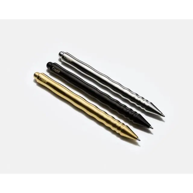 Alt view image 6 of 7 - Kepler Pen - Elegant Retractable Ballpoint Pen for Office & Journaling, Aesthetic Metal Styling, Smooth Writing, Refillable - Vapor Black
