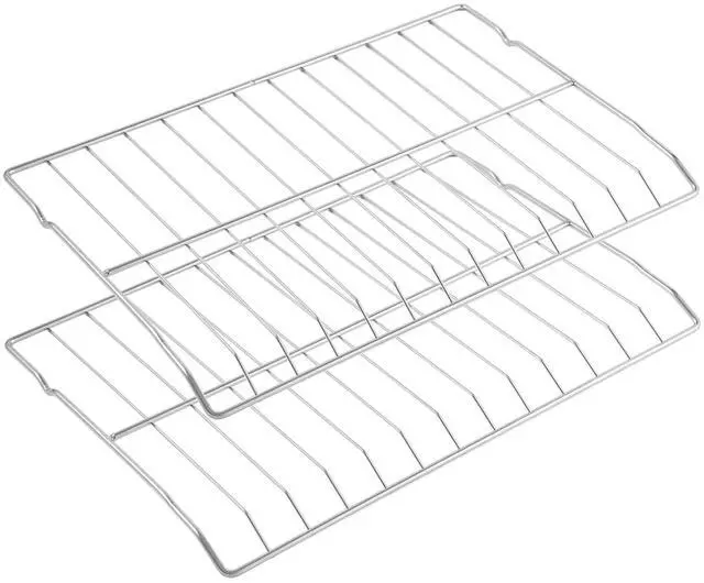 Main image of DG75-01001C Oven Rack Replacement for Samsung Range Air Fryer Rack DG75-01001D Gas Electric Stove Oven Parts 304 Stainless Steel Samsung Oven Rack NX60A6511SS NE63A6511SS Oven Accessories 2Pcs