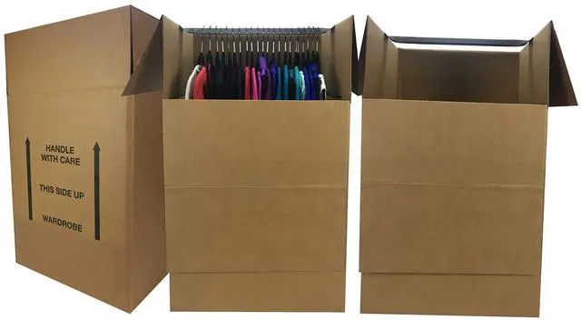 Main image of Moving Boxes Bundles Wardrobe Moving Boxes 24x24x40 Inches - Pack of 3