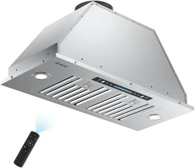 Main image of 30 inch Built-in/Insert Range Hood 900 CFM, Ducted/Ductless Convertible Duct, Stainless Steel Kitchen Vent Hood with 4 Speed Gesture Sensing&Touch Control Panel(IKB01-30)